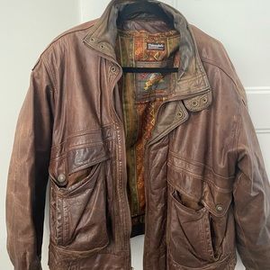 Vintage Adventure Bound Leather Jacket/Bomber